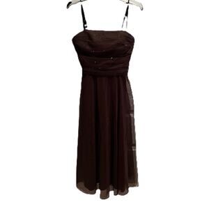 Vintage Jessica Howard Dress Womens Size 6 Brown